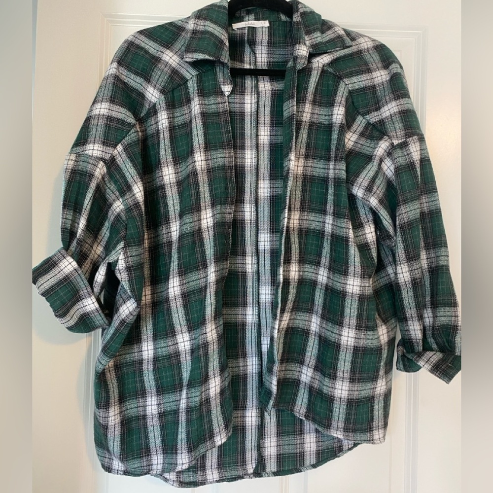 Talulah dropped shoulder flannel